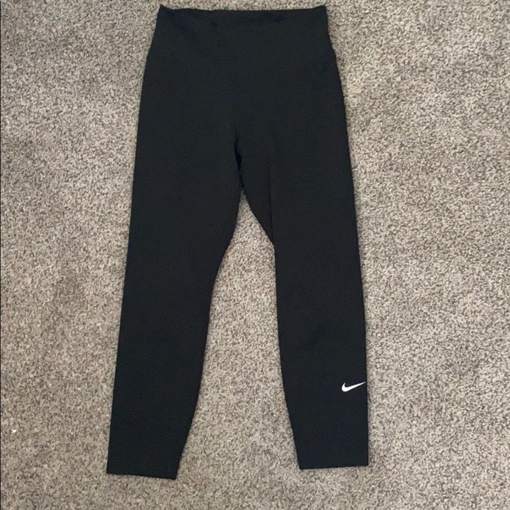 Nike, Black Crop Leggings, XS